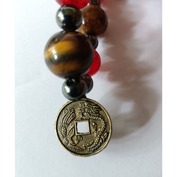 Handmade Tiger Eye Charm Bracelet Women's Fashion Adjustable - Picture 3 of 4